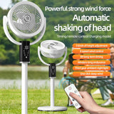 Smart Oscillating Floor Fan  Remote Control  8-Speed Settings - Product showcase