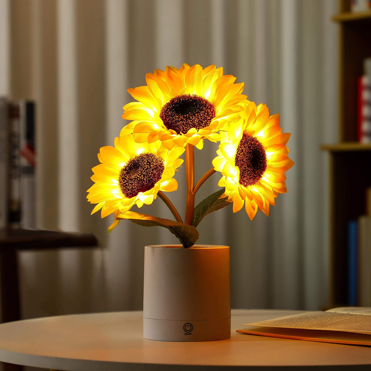 Sunflower Table Lamp  LED Floral Night Light - Product detail 4