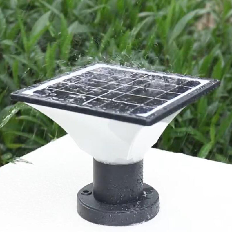 Solar Pillar Light  Modern Aluminum Post Light With 3-Color LED - Product example