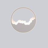 Modern Wave Wall Light  Oval LED Design - Detailed view