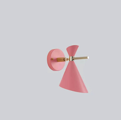Modern Horn Wall Lamp  White Metal Wood Accent - Product detail 10