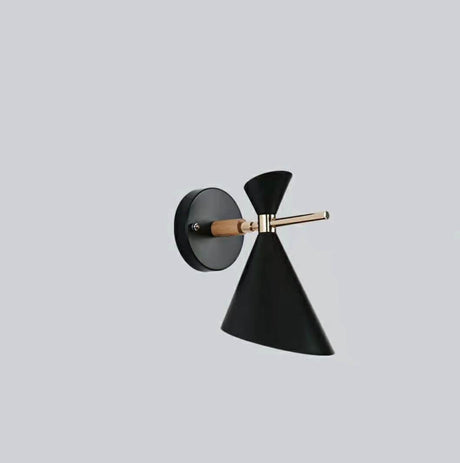 Modern Horn Wall Lamp  White Metal Wood Accent - Product detail 12