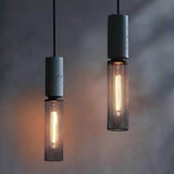 Industrial Pendant Light  Concrete Iron Mesh Design - Product detail 5