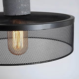 Industrial Pendant Light  Concrete Iron Mesh Design - Product detail 7