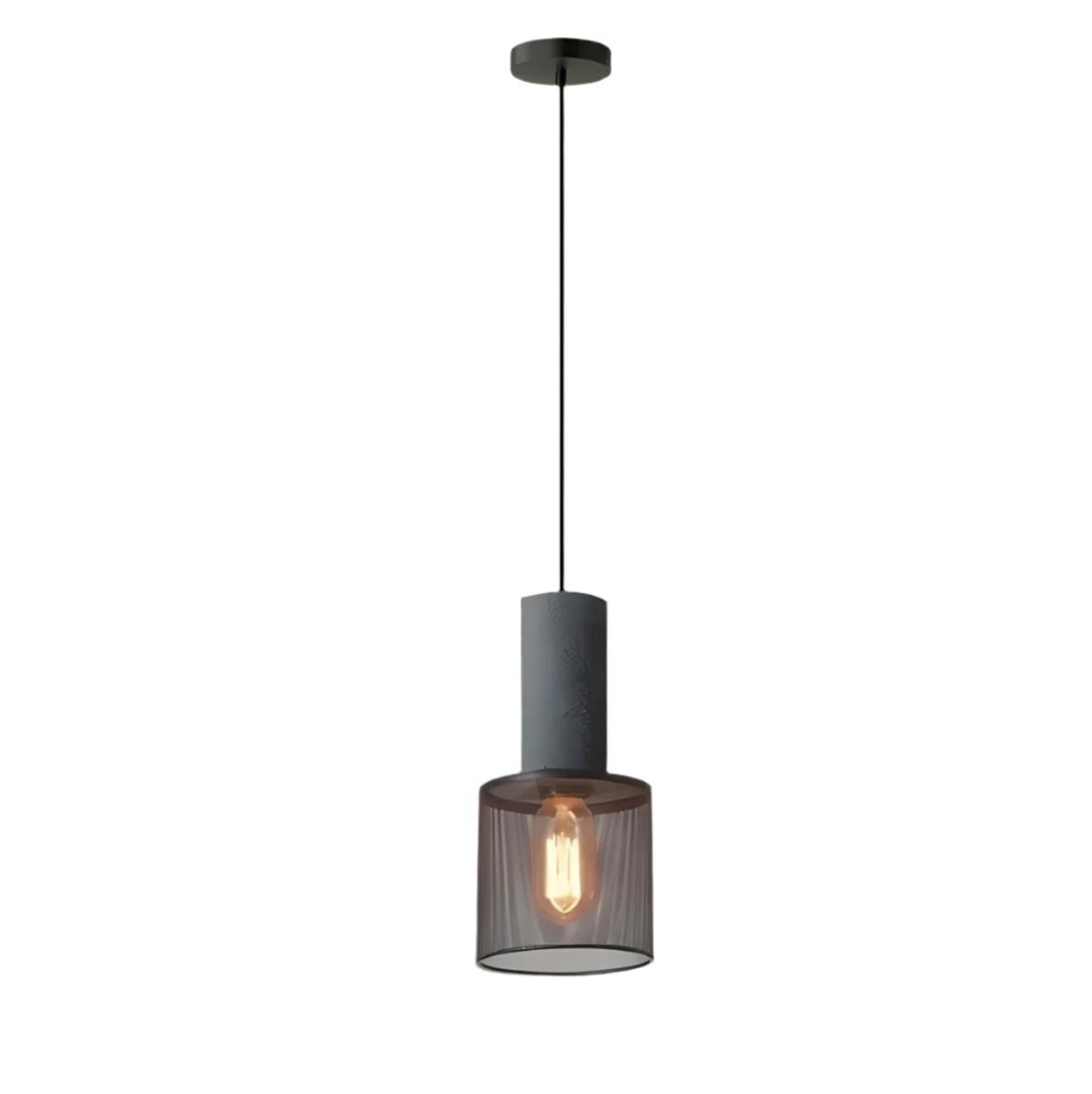 Industrial Pendant Light  Concrete Iron Mesh Design - Product detail 14