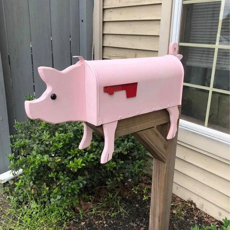 Animal Garden Mailbox  Hand-Painted Metal Cow Design - Product detail 8