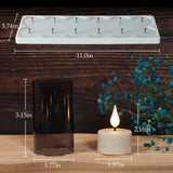 LED Flameless Candles  Glass Encased Flickering Lights - Product detail 6