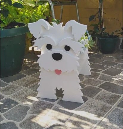 Boston Terrier Planter  Decorative Garden Dog Sculpture - Product detail 28