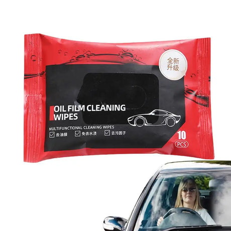 Car Glass Cleaning Wipes  Oil Film  Grime Removal - Product showcase