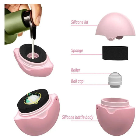 Easy Sunscreen Applicator  Refillable Silicone Roller Design - Product showcase