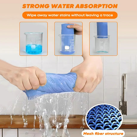 Microfiber Cleaning Cloth  High Absorption Mesh Design - Product showcase