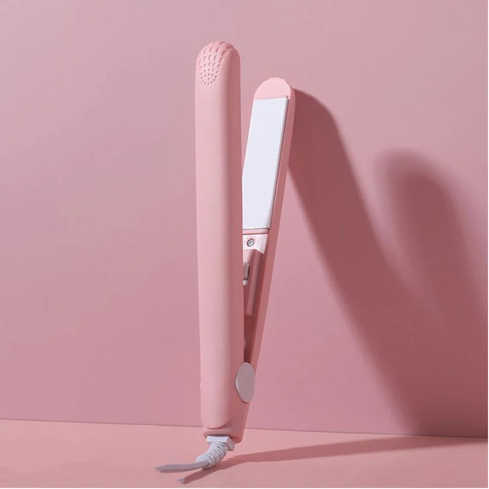 Ceramic Hair Straightener  Dual-Function Styling Tool Pink - Product detail 4