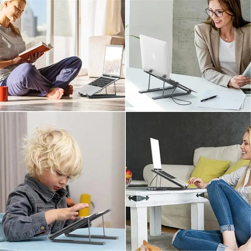 USB-C Laptop Hub Stand  8-in-1 Aluminum Docking Station - Product example