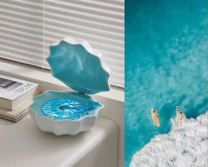 Coastal Night Light Speaker  Shell Design With Ocean Ambience - Product detail 12