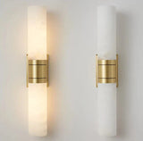 Modern Marble Wall Light  Copper Accent Strip Design - Product detail 7