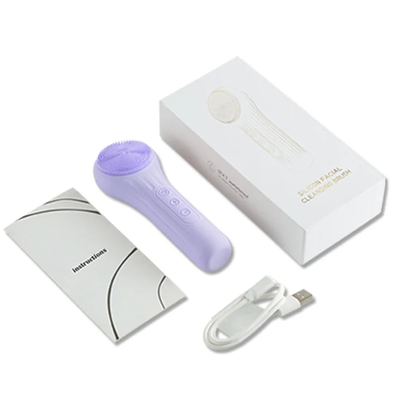 Silicone Facial Cleansing Brush  Waterproof Anti-Aging Massager - Product detail 5