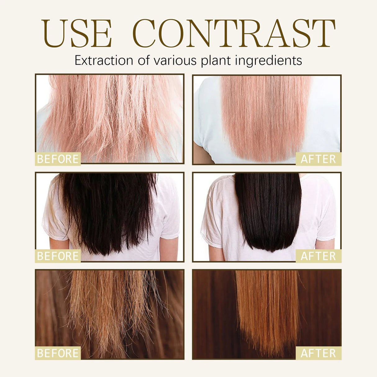 Professional Keratin Hair Serum  Natural Oil Complex for Frizz Control - Product example
