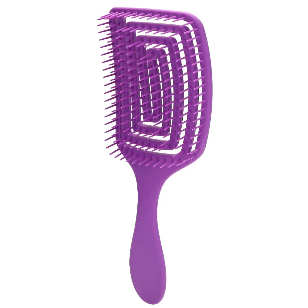 Professional Hair Detangling Brush  Vented Scalp Massage Design - Detailed view