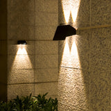 Solar Motion Sensor Wall Light  Waterproof LED Outdoor Lamp - Detailed view