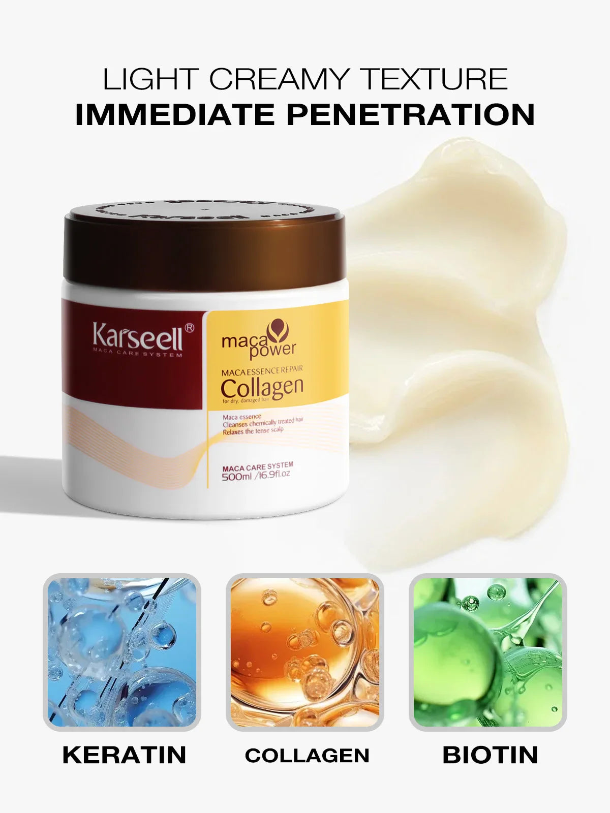 Collagen Hair Treatment  Deep Repair Formula For Damaged Hair - Product detail 8