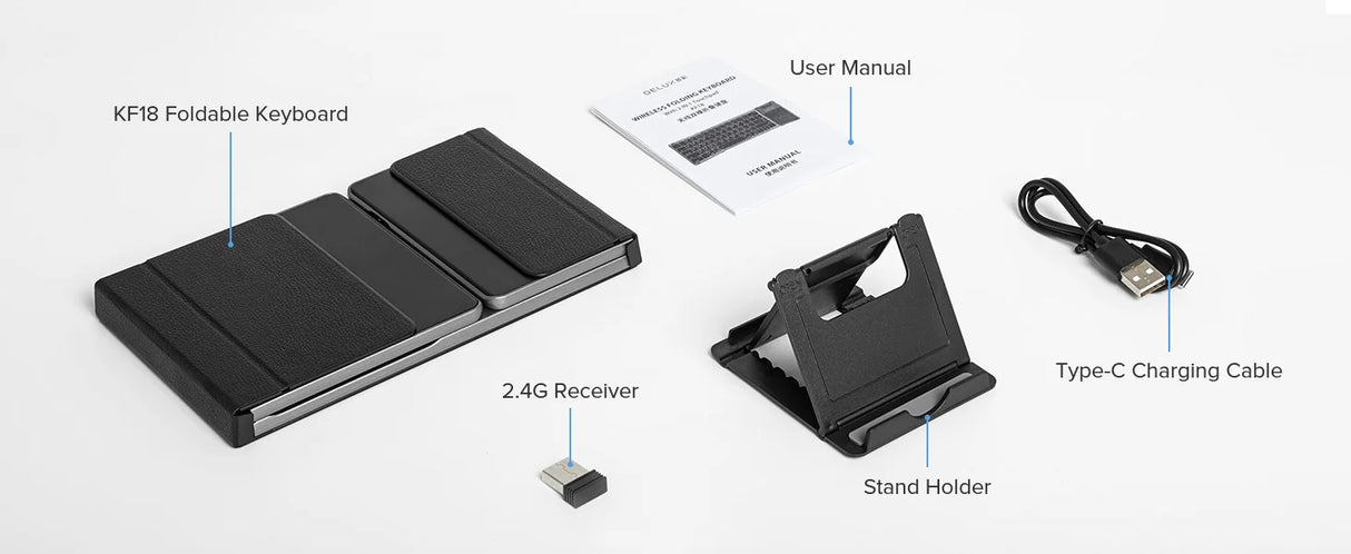 Wireless Foldable Keyboard  Dual Mode With Touchpad - Product detail 14