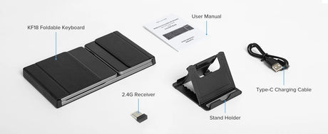 Wireless Foldable Keyboard  Dual Mode With Touchpad - Product detail 14
