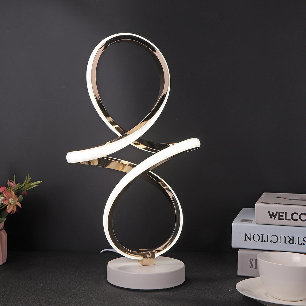 Modern LED Table Lamp  Infinity Spiral Design - Product detail 9