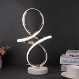 Modern LED Table Lamp  Infinity Spiral Design - Product detail 9