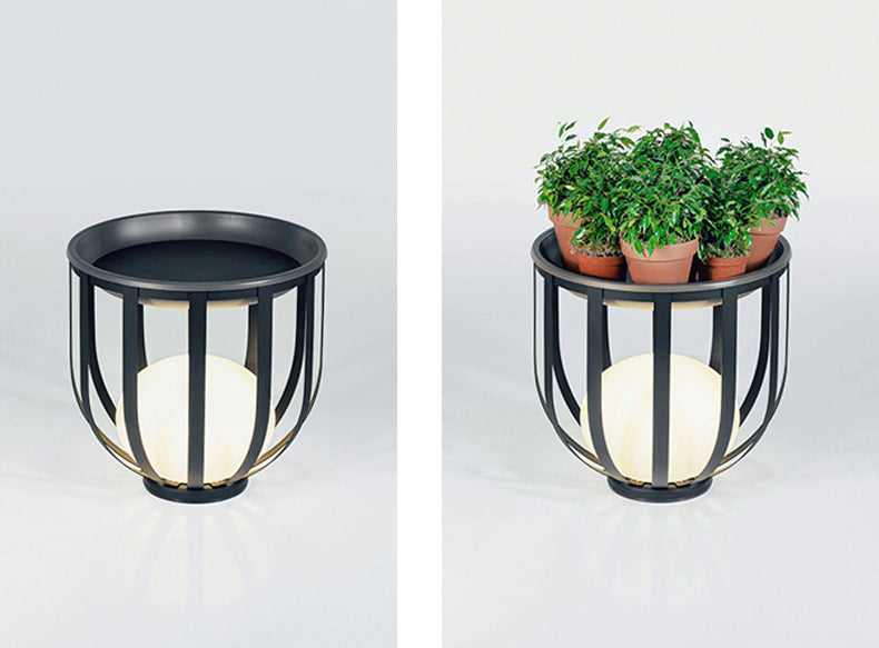 Modern Solar Garden Light  Cage Design With Dual Power - Product detail 9