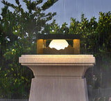 Modern Solar Wall Light  Cube Frame Mountain Silhouette - Product detail 5