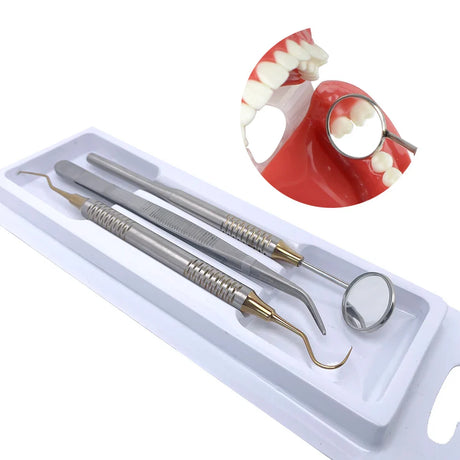Professional Dental Care Tools  3-Piece Stainless Steel Set - Product example