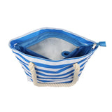 Insulated Wine Tote Bag  Nautical Stripe Dispenser Design - Product detail 11