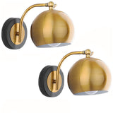 Vintage Wall Sconce  Gold Dome Adjustable Arm - Product detail 8