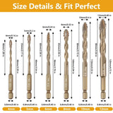 Professional Masonry Drill Bit Set  Titanium-Coated Multi-Surface Kit - Product example