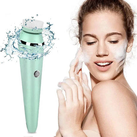 Sonic Facial Cleansing Brush  4-in-1 Waterproof Design - Product showcase