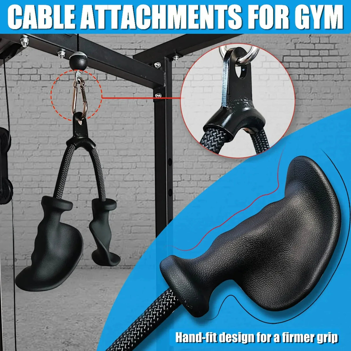 Professional Triceps Rope  Ergonomic 120cm Cable Attachment - Product detail 4