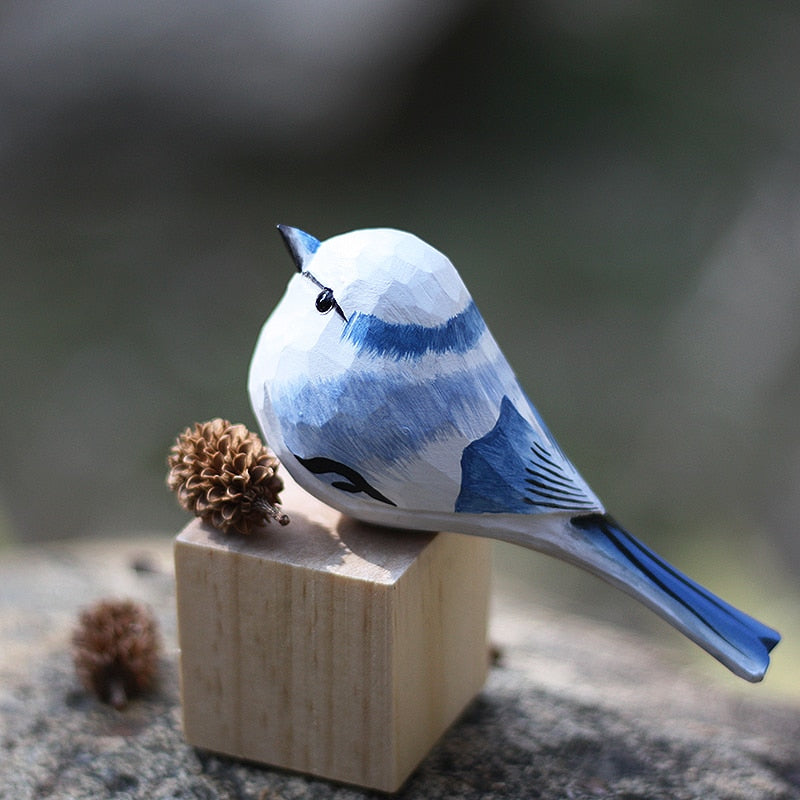 Scandinavian Bird Ornament  Hand-Carved Wooden Robin Design - Product detail 11