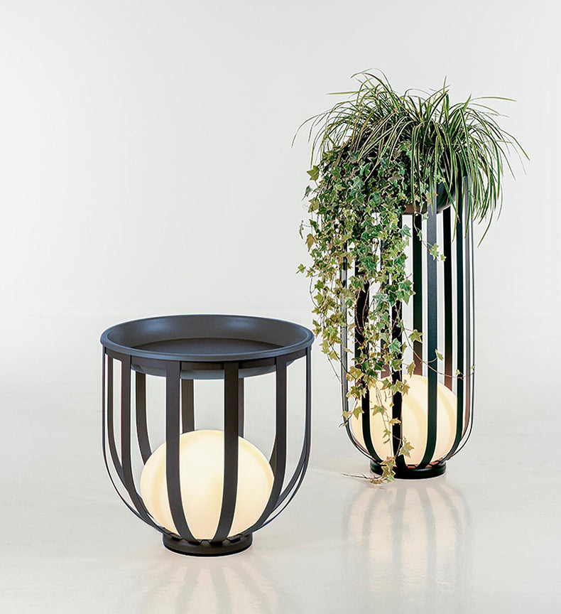 Modern Solar Garden Light  Cage Design With Dual Power - Product detail 14