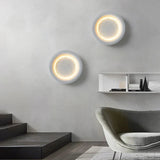 Modern Moon Wall Light  Wabi Sabi Textured Design - Detailed view