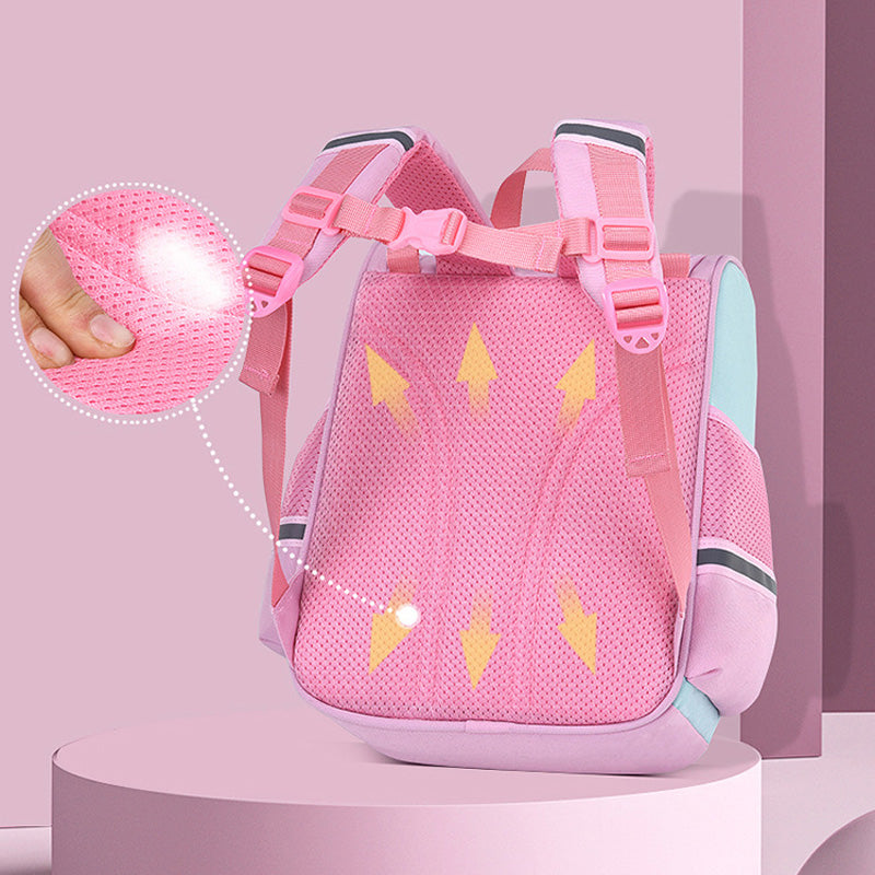 Kids Unicorn Backpack  Rainbow Design With Glitter Accents - Detailed view