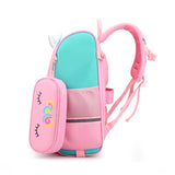Kids Unicorn School Backpack  Rainbow Design With Matching Pencil Case - Detailed view