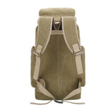 Military Canvas Backpack  80L Tactical Outdoor Rucksack - Product example