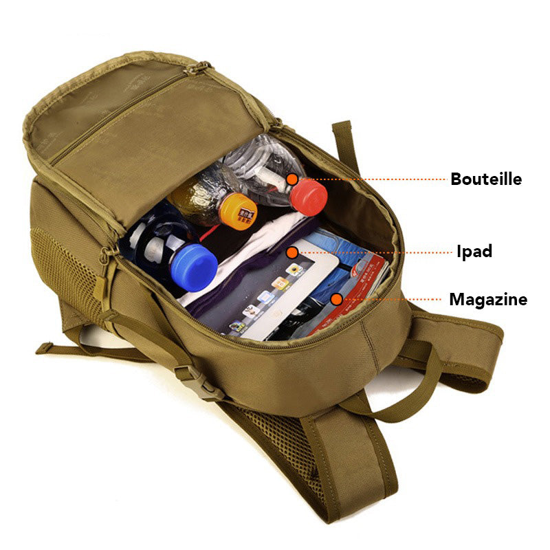 Tactical Hiking Backpack  20L Military Grade Design - Detailed view
