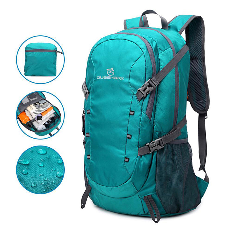 Lightweight Hiking Backpack  40L Foldable Travel Daypack - Detailed view