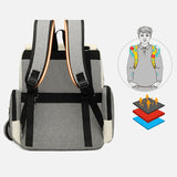 Insulated Diaper Backpack  Modern Two-Tone Design With Storage Pouch - Product detail 5