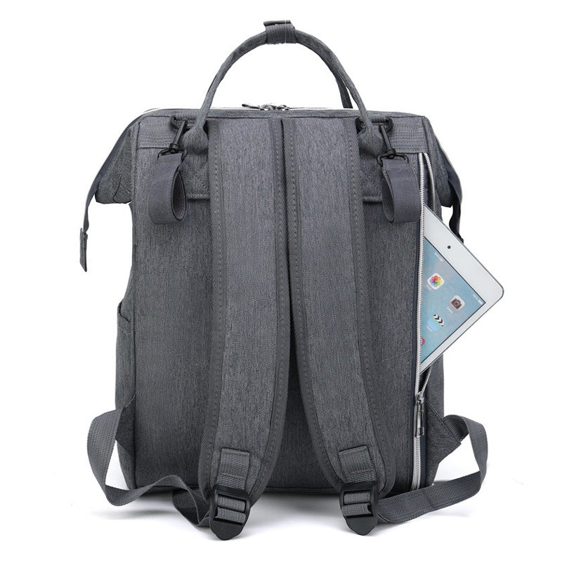 Modern Diaper Backpack  Quilted Design With Multiple Storage - Detailed view