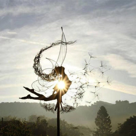Fairy Garden Sculpture  Dandelion Metal Art Design - Product detail 13