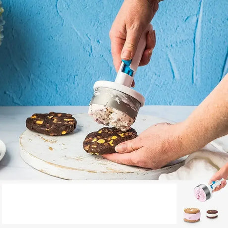 Professional Ice Cream Scoop  Cylindrical Press Design - Product showcase