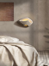 Minimalist Wall Sconce  Sculptural Cement Design - Product detail 12