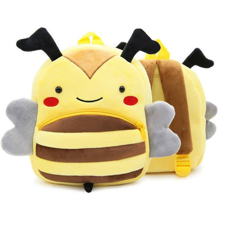 Kids Plush Backpack  Bumble Bee Design - Product showcase